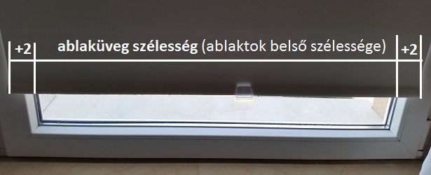 Ablakroló - vászonszélesség